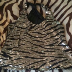 Women's extra large zebra top