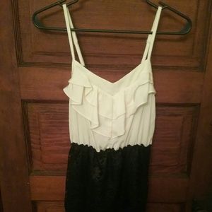 Little black and cream dress