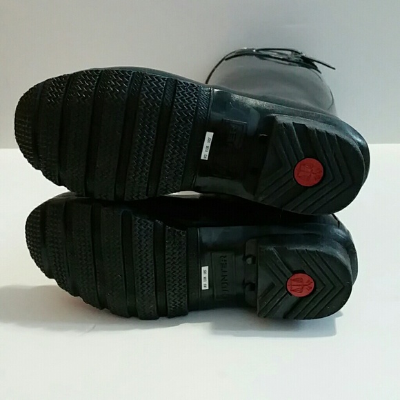 *sold* Hunter black gloss original tall size 5 - Picture 4 of 4