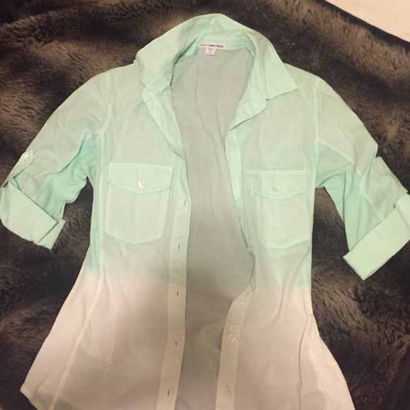 Linen fade button down