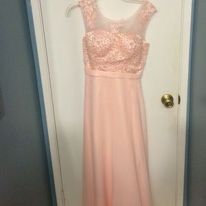 Blush colored dress