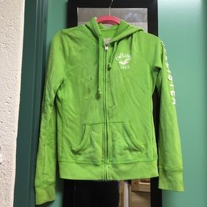 Lime green Hollister jacket! Medium. :)