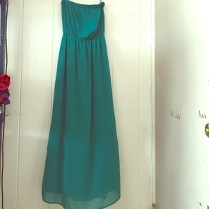 Teal maxi dress