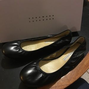 Vera Wang Lavender Black Lillian Ballet Flats