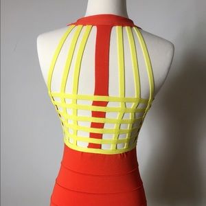 Wow Couture Orange Bandage Dress