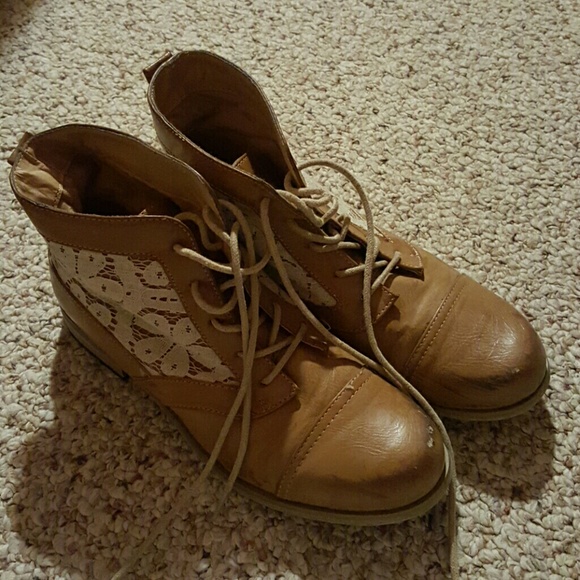 Brown booties