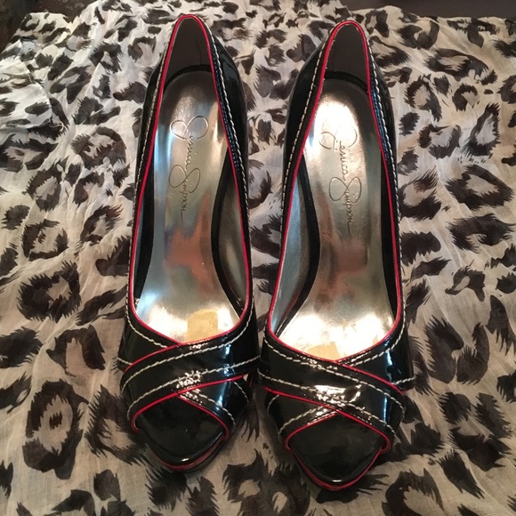 Black with Red Jessica Simpson Heels