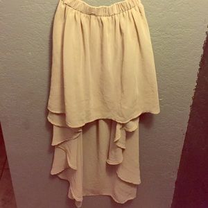 L'atiste Byamy high waisted high to low skirt