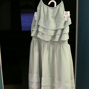 Papaya seafoam green dress