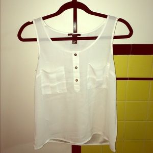 FOREVER 21 white tank