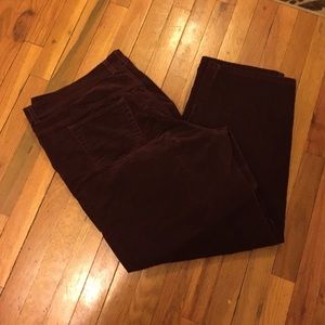 Maroon Corduroys