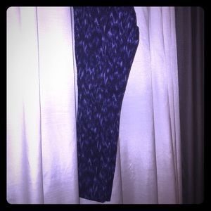 Express pants, purple animal print