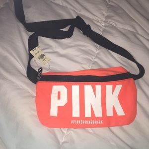 PINK neon orange fanny pack!