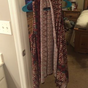 Burgundy sweater cardigan