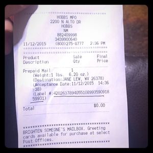 📦PROOF OF SHIPPING📦