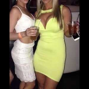 Lime green dress