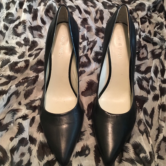 black Nine West business heels