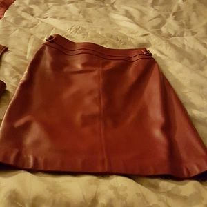 Leather skirt