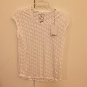 Zadig & Voltaire white tee size small nwt
