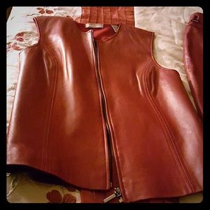 Leather vest