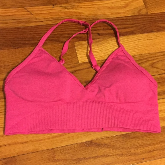 Size 6 lululemon ebb to street bra- hot pink