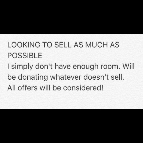 Everything must go!