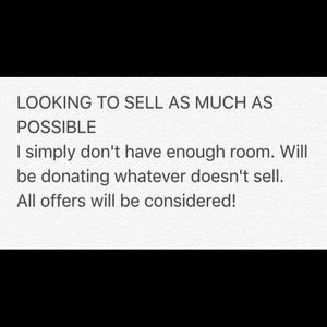 Everything must go!