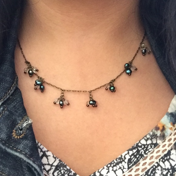 Jewelry - Teal and Glass Bead Necklace Jewelry - Teal and Glass Bead Necklace