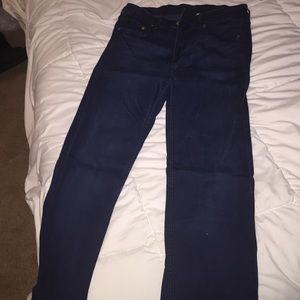 Straight leg dark blue H&M denim jeans