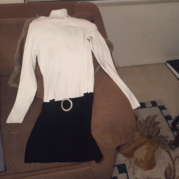 Turtleneck sweater dress