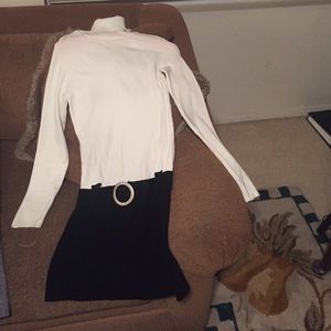 Turtleneck sweater dress