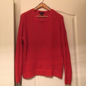 Forever 21 Orange Knit Sweater
