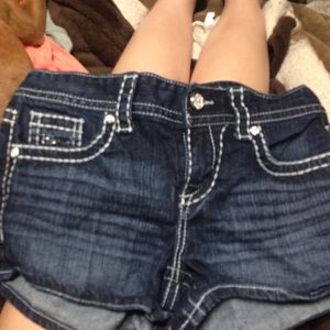 Maurice's rhinestone shorts!