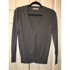 Grey Button Up Cardigan