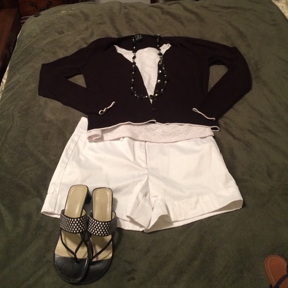 New York and Company White Shorts