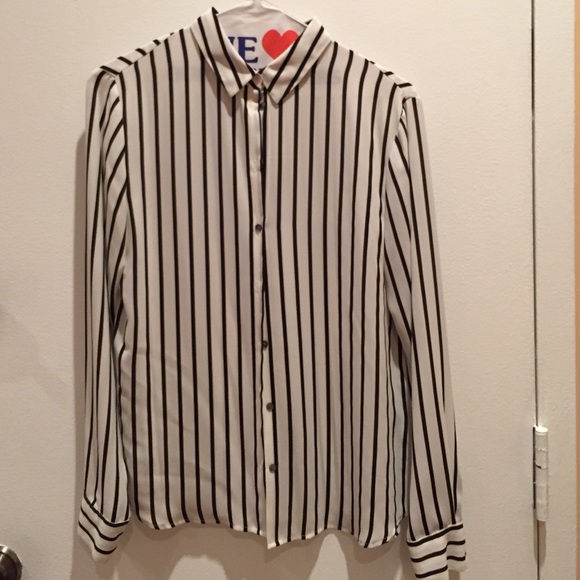 H&M striped button down
