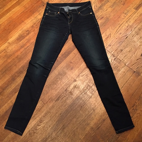 Express Denim - Express Stella skinny Jean leggings dark preworn