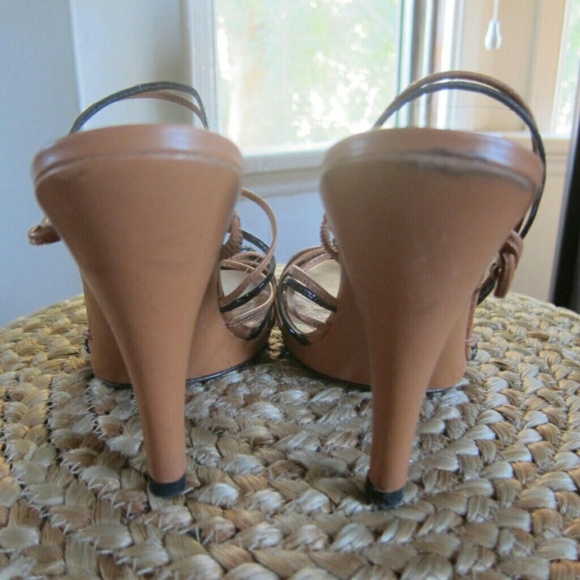 Michael Kors Black and Camel Strappy Sandals - Picture 2 of 2