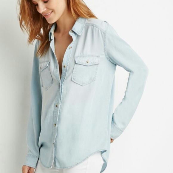 Denim Button Down Shirt