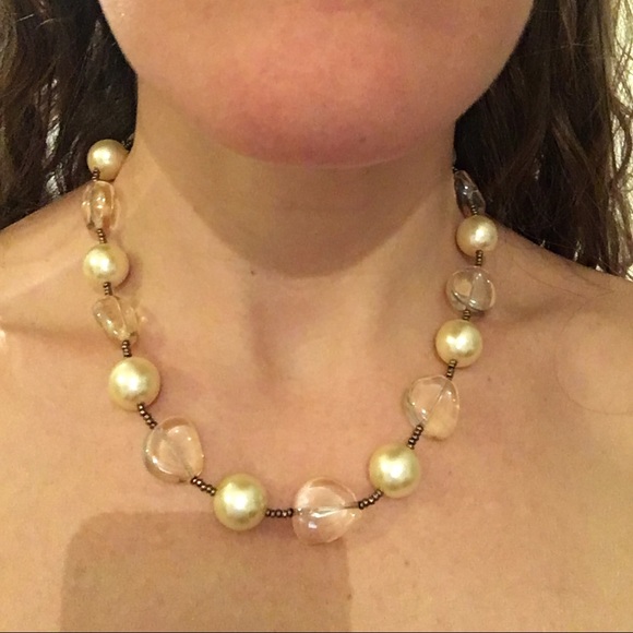 Pearl and bead necklace