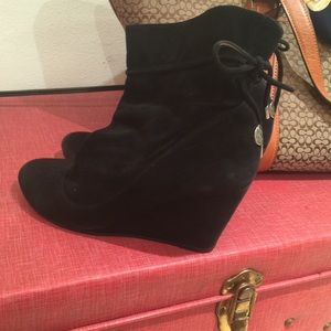 BCBG ankle booties.