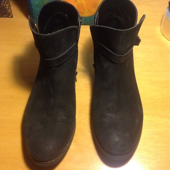 Silence + Noise Black Suede Ankle Boot