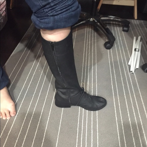 Asos black laceup riding boots uk 7 us 9 addtl pic - Picture 3 of 3