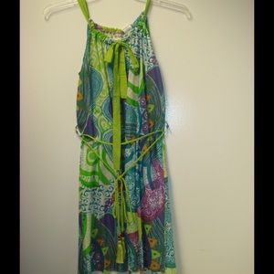 Floral Green Floral dress by Millenium, size M, L