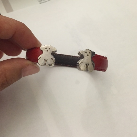 Tous bracelet leather and silver