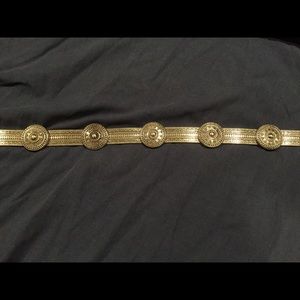 Bronze belt -great detail! Chain clasp