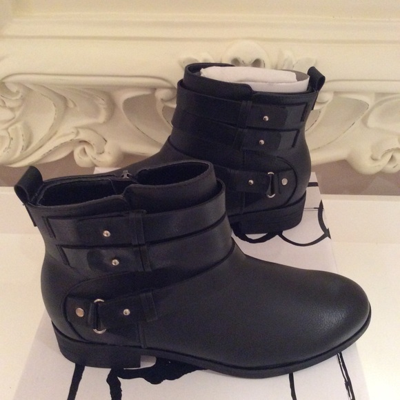 Dolce Vita Black Leather Booties