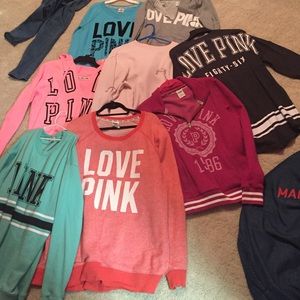Pink brand sweatshirts!