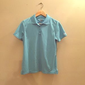 Under Armour light blue polo