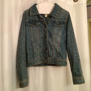 Cherokee Polka-dot Jean Jacket